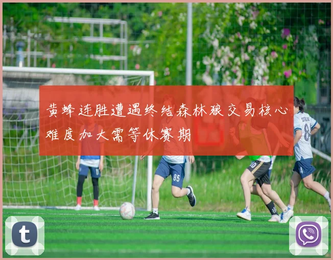黄蜂连胜遭遇终结森林狼交易核心难度加大需等休赛期